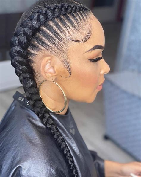 different types of braids black